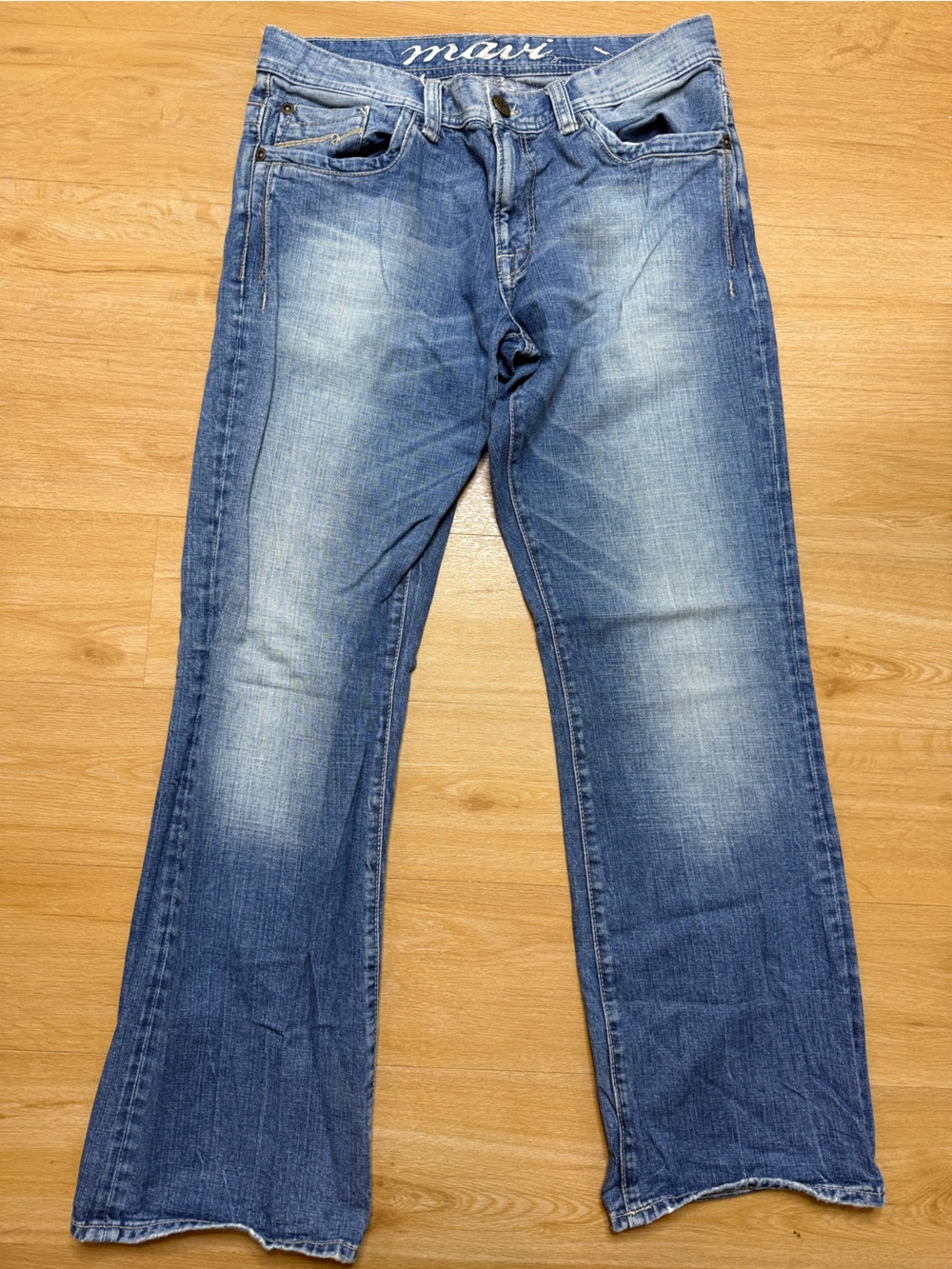 Mavi Men's Medium Blue Bootcut Jeans Mitch 34/32